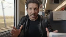 Diego Simeone y su increíble discurso en un tren (VIDEO)