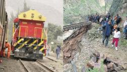 Carretera Central: tren moviliza gratis a personas varadas