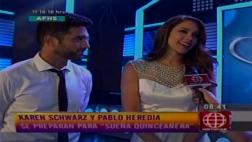 Karen Schwarz y Pablo Heredia estarán en "Sueña Quinceañera"