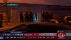 Un delincuente herido tras asalto frustrado a tienda en VES