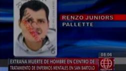 San Bartolo: paciente de centro psiquiátrico fue hallado muerto