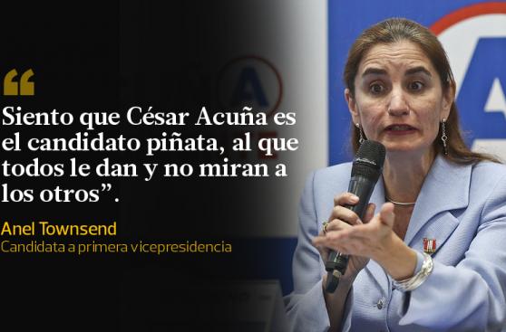 Anel Townsend y sus frases en defensa de César Acuña