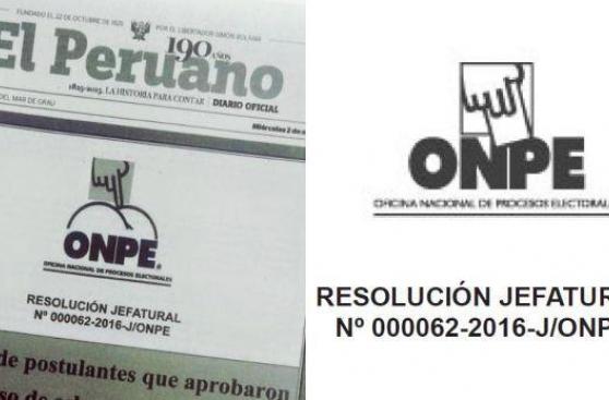 “El Peruano” corrigió error en logo de la ONPE