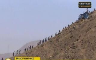Chosica: unos 200 invasores fueron desalojados de Carapongo
