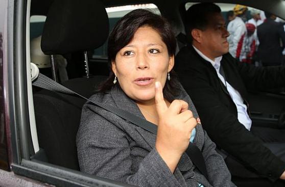 Fiscalización del JNE acusa a Condori de violar neutralidad