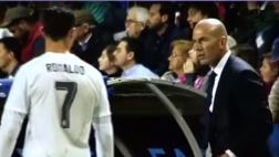 Video muestra el enfado de Zidane con Cristiano Ronaldo