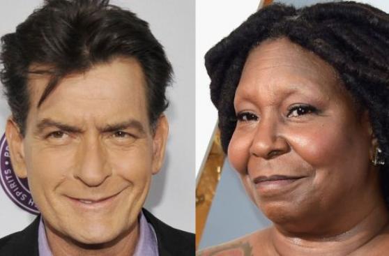 Charlie Sheen y Whoopi Goldberg en filme del 11 de septiembre
