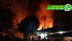 Loreto: incendio en almacén demoró 4 horas en ser sofocado