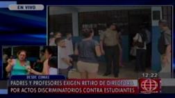Comas: padres protestan contra directora de colegio San Felipe
