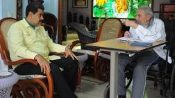 Fidel Castro recibió a Maduro antes de la llegada de Obama