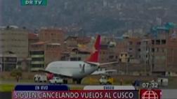 Cusco: recién esta mañana remolcaron avión y reiniciaron vuelos