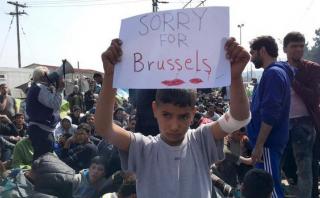 "Lo siento por Bruselas", mensaje de un niño refugiado al mundo