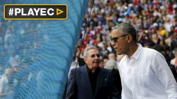 Obama concluyó su visita a Cuba en partido de béisbol