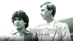Diego Maradona a Johan Cruyff: "Nunca te olvidaremos, Flaco"