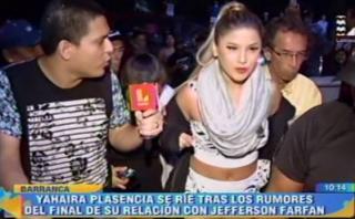 Yahaira Plasencia dice que no terminó con Jefferson Farfán