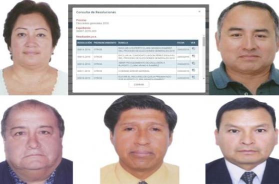 Áncash: JEE de Huaraz excluye a cinco candidatos al Congreso