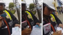 Se negó a firmar papeleta y pide a policía corregir ortografía