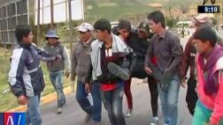 Liberan a los 4 policías que fueron retenidos ayer en Tayacaja