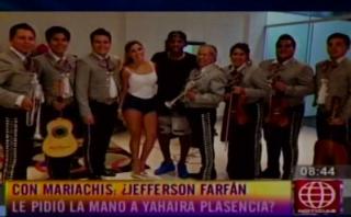 Jefferson Farfán llevó mariachis a Yahaira Plasencia [VIDEO]