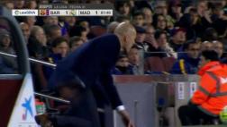 La curiosa reacción de Zidane tras remate de Cristiano Ronaldo