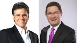 Camilo Cruz y Carlos Cuauhtémoc en taller de liderazgo en Lima