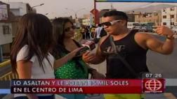 Cercado de Lima: roban S/15 mil a cantante de orquesta salsera