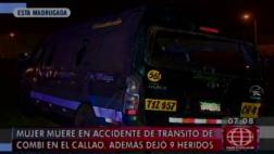 Callao: mujer murió tras vuelco de combi que hacía correteo