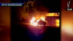 San Isidro: auto se incendió frente a embajada de México