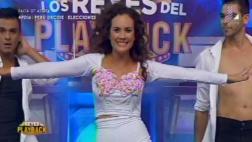 "Los reyes del playback": Connie Chaparro bailó como Thalía