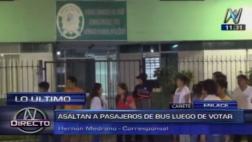 Cañete: asaltan a pasajeros cuando regresaban de votar