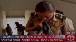 Lambayeque: intervienen a dos policías por coima de 100 soles