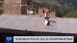 Se refugió en techo por 12 horas para no pagar a ex esposa