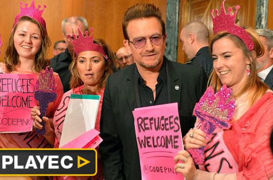 ¿Qué hace Bono para impulsar ayuda humanitaria a refugiados?