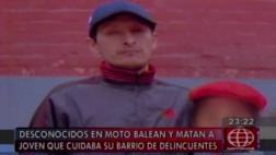 Comas: matan a joven que cuidaba su barrio durante las noches