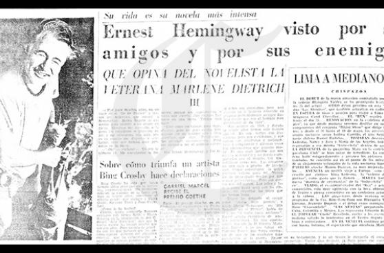 Cuando Ernest Hemingway llegó al Perú para pescar un merlín