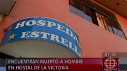 La Victoria: cadáver de un hombre fue hallado en hostal