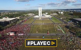 Un muro divide una Brasilia polarizada por Dilma Rousseff