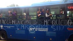 TGA protesta en corredor azul contra la Municipalidad de Lima