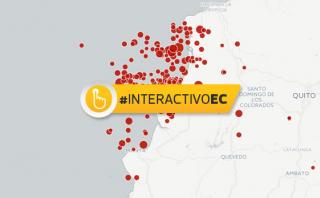 Estas son todas las réplicas del terremoto en Ecuador