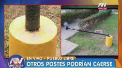 Pueblo Libre: municipio reparó postes tras accidente con menor