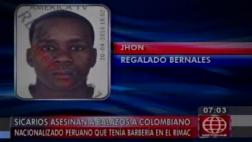 Rímac: barbero asesinado era colombiano nacionalizado peruano