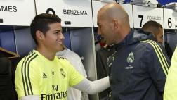 Zidane no comparte opinión de periodistas sobre James Rodríguez