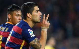 Luis Suárez y el póker que le permitió superar a Cristiano