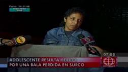 Surco: menor de 13 años resultó herido por bala perdida