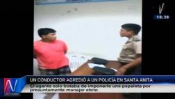 Sujeto agredió a policía que lo intervino por conducir ebrio