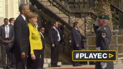 Obama y Merkel hablan de Siria, refugiados y Corea del Norte