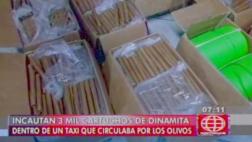 Decomisan 3 mil cartuchos de dinamita cuyo destino era el Vraem