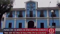 Niño víctima de bullying lleva 10 días en cuidados intensivos