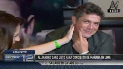 Alejandro Sanz: Melissa Peschiera lo besó así ante cámaras