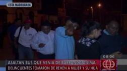 Huaura: desvalijan a 40 pasajeros de bus interprovincial